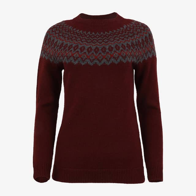 Ásta merino womens Nordic knit sweater